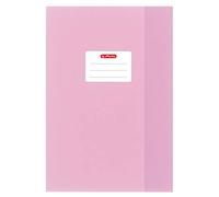 Herlitz Lot de 5 protège-cahiers A4 - Structure en raphia (rose, lot de 5) - A4