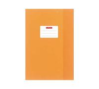 Herlitz Lot de 5 protège-cahiers - Format A4 - Structure en raphia - Orange - Format A4