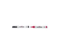 HERLITZ - Marqueur permanent "Collimarker", pointe biseautée noir, largeur de tracé: 1 - 5 mm, rechargeable, imperméable boîtier en aluminium