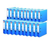 Herlitz maX.File 10841393 Nature Plus Lot de 20 classeurs avec étiquette collée Bleu Format A4 8 cm