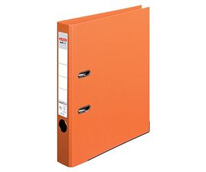 Herlitz maX.file protect+ 10834729 Classeur A4 avec dos de 5 cm et reliure intégrale en film Orange