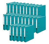 Herlitz maX.File Protect 50015955 Lot de 25 classeurs avec étiquette au dos Turquoise 5 cm Format A4