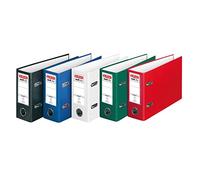 herlitz maX.file Protect 5276001 Lot de 10 classeurs format A5 paysage avec couverture en polypropylène Couleurs assorties