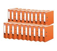 Herlitz maX.File Protect Lot de 20 classeurs avec étiquette de dos Orange Format A4 8 cm