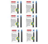Herlitz My.pen 11378999 Lot de 6 cartouches d'encre pour stylo roller Bleu