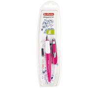 Herlitz My.Pen Stylo-Plume Système De Remplissage Cartouche Rose, Blanc