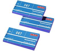 Herlitz Numéros 1-1000 numéro 1-1000 blocs 10 x 100 tickets | Plusieurs couleurs bleu