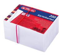 Herlitz Pack 200 Fiches Bristol 170g A8 Lignée Blanc