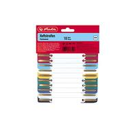 Herlitz Pack de 10 Relieurs à Lamelle, Couleurs Assorties