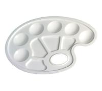 Herlitz palette de mélange de couleurs en plastique ovale blanc