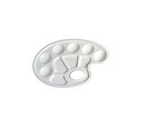 Herlitz Palette de peinture 864303/3 ovale blanche en plastique