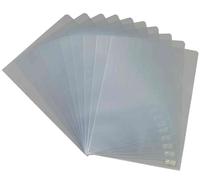 Herlitz Pochette De Présentation, A4, En Pp, Transparent, Incolore, Pqt 10