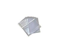 herlitz - pochette perforée avec rabat de fermeture, format A4, grainée, pqt 10