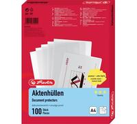 Herlitz Pochette transparente 10843746 DIN A4 PP 0.11 mm transparent 10843746 100 pc(s)