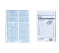herlitz - Pochettes perforées pour 10 cartes de visite pqt 10 G