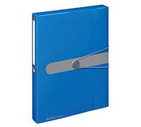Herlitz Porte-documents Easy Orga To Go en polypropylène A4 dos 4 cm bleu opaque