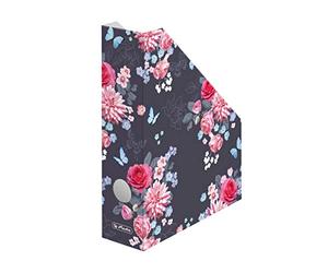 Herlitz Porte-revues A4 Ladylike Flowers en carton ondulé, largeur du dos 7 cm, 1 pièce