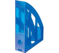 herlitz Porte-revues - DIN A4 à DIN C4 - classic - plastique - bleu translucide