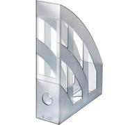 herlitz Porte-revues - DIN A4 à DIN C4 - classic - plastique - gris translucide