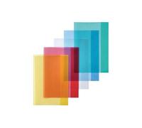 Herlitz Classeur A4 Transparent (Lot de 3) Sac en PP, couleurs assorties