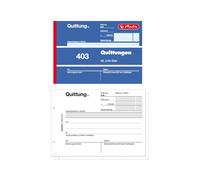 Herlitz Quittungsblock A6 403 2x50 Blatt