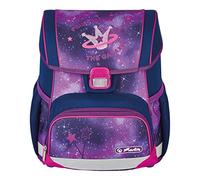 Herlitz® Sac à dos d'écolier Loop Jeunesse Cartable Sac à dos | Volume 16L | Homme Femme Unisexe Sportif | Pour étudiant au quotidien | Spacieux durable | Galaxy Princess, Violet, Moderne, Violet