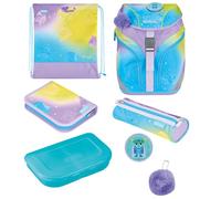 Herlitz Sac d'école primaire SoftLight Plus Greenline unisexe pour enfant, lilas, lilas, 38 x 28 x 23 cm, 18 l