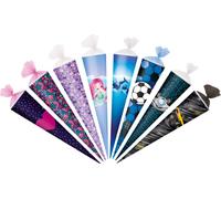 herlitz Sac d'école, rond, 700 mm, motifs assortis Dimensions : (l)160 x (p)160 x (h)700 mm, fermeture en tulle, assorti