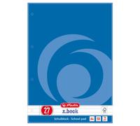 Herlitz Schulblock A4 70g/m 50 Bl. liniert27 2 Ränder