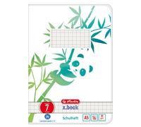 Herlitz Schulheft A5 GREENline 16 Bl. Lineatur 07 Panda