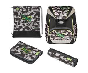herlitz Schulranzen Ultralight Plus 50026838, Camouflage Dragon, Kindergepäck, Cartable