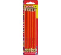 herlitz Scolair Crayons HB rouge avec gomme, 24 pcs.