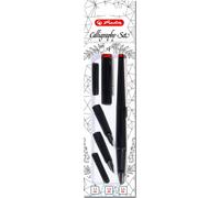 herlitz Set de calligraphie, 5 pièces, noir