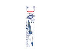 herlitz Stylo à bille my.pen Bleu/blanc