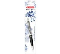 Herlitz Stylo à bille rétractable my.pen blanc/noir G