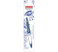 herlitz Stylo à bille rétractable my.pen bleu/blanc