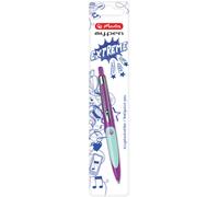 herlitz Stylo à bille rétractable my.pen lila/minze