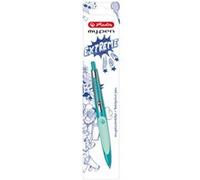 herlitz Stylo à bille rétractable my.pen, vert foncé/vert Vert G