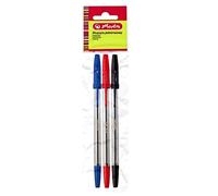 Herlitz® Stylo d'écriture 3pcs Dessin Calligraphie | Séchage rapide Durable Solide | Stylo mince | Pour l'école de travail de bureau pour le collège | Écriture confortable et lisse | Mix