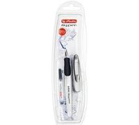 Herlitz 10999738 Stylo plume éducatif my.pen M avec cartouche (Noir/rouge)