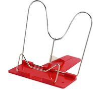 Herlitz Support de lecture avec support en métal et chaussette en plastique (rouge, 1 support de lecture)