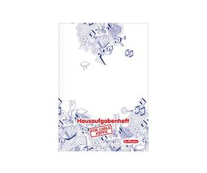 Herlitz tâche Manche pour Coole Têtes, A5, papier sans bois, 80 g/m², 48 feuilles, blanc