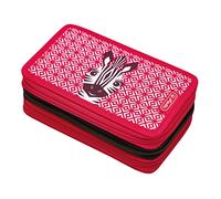 Herlitz Trousse d'écolier TriCase 50038800, 31 pièces, Cute Animals Zebra, Multicolore