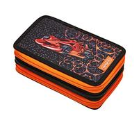 Herlitz TriCase Trousse à Crayons 31 pièces avec Motif, Orange, Noir., Trousse d'écolier
