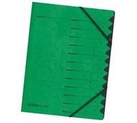 herlitz Trieur easyorga, A4, carton, 12 compartiments, vert G