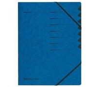 herlitz Trieur easyorga, A4, carton, 7 compartiments, bleu G