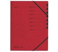 herlitz Trieur easyorga, A4, carton, 7 compartiments, rouge G