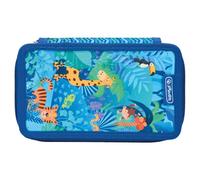 Herlitz Trousse à Crayons 3 Compartiments avec Accessoires, Trousse pour Enfants pour ustensiles Scolaires, Ensemble d'ustensiles Fonctionnels pour étudiants, Jungle Safari