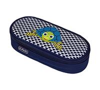 herlitz Trousse à Crayons Airgo, Bleu/Blanc, Tortue d'animaux Mignons