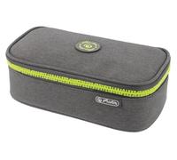Herlitz Trousse à Crayons Beatbox, Gris/Jaune, 1 pièce, Gris/Jaune, Trousse d'écolier